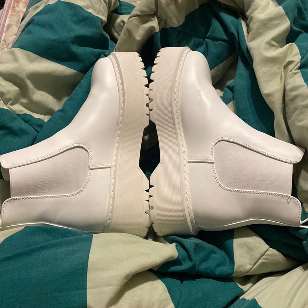 White platform boots— worn for one day